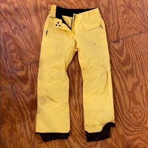 Rossignol ski pants bright yellow size S